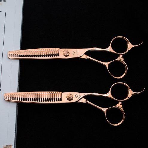 光去%30发牙剪 %-打里15碎发量台湾剪玫瑰金薄剪无痕牙剪 专业美