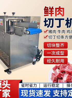 全自动鲜肉切丁机肉类电动切块机商用切鸡胸肉机牛羊鸡鸭肉切丁机