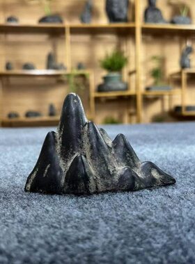 创意假山小摆件微景观鱼缸造景玄关新中式茶桌客厅装饰品禅意摆设