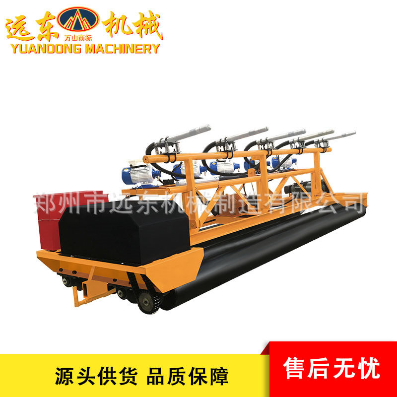 混凝土路面三辊轴摊铺机 框架振动梁四辊轴 桥面摊铺整平机