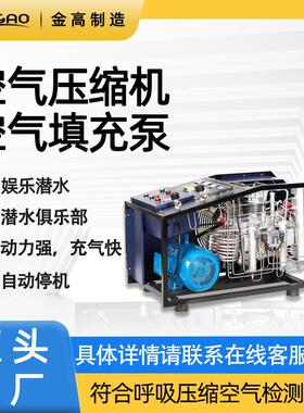 JGW300/EM-DS潜水压缩机自动启停消防空气填充泵自动排污空压机