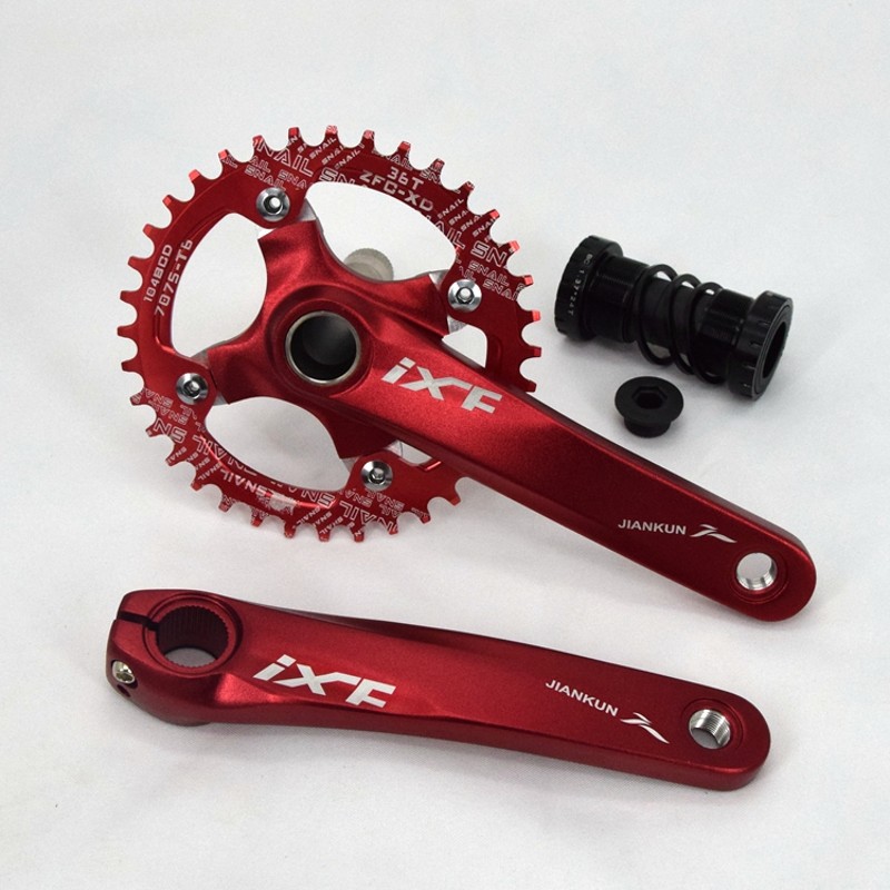 建坤11速自行车牙盘10速 正负齿山地车单盘 中空一体齿盘牙盘配件