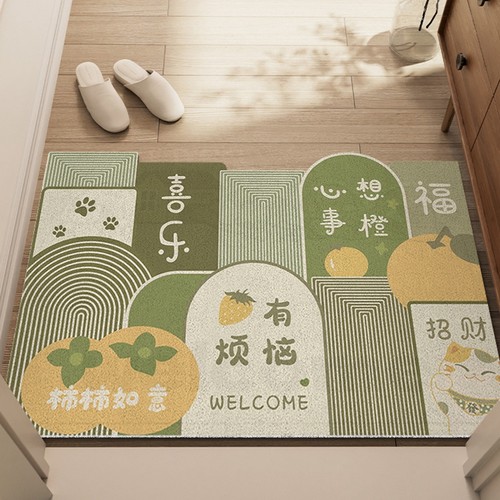 入户门蹭土蹭沙j地垫进门家用门垫可裁剪丝圈pvc脚垫防滑耐脏垫子