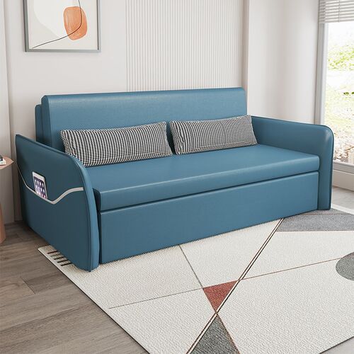 简约现代科技布沙发床p多功能可折叠两用伸缩床双人小户型客厅沙