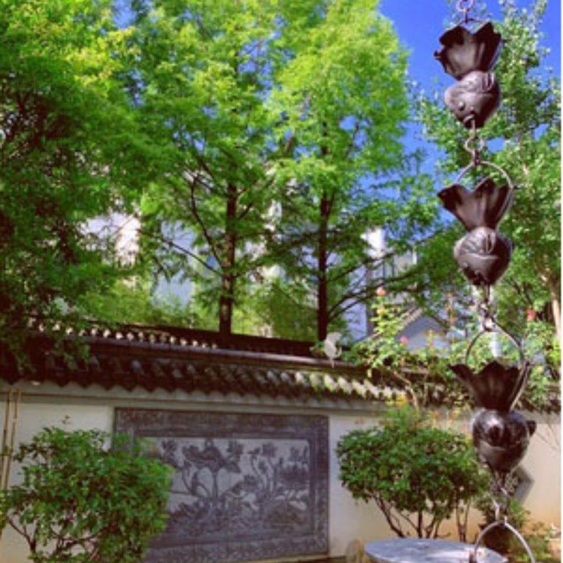 雨链屋檐排水管导水落水链紫铜别墅庭院园林酒店民宿中式年年有余,基础建材,雨水槽/雨水管,淘宝优惠券,粉丝福利购,淘宝优惠卷