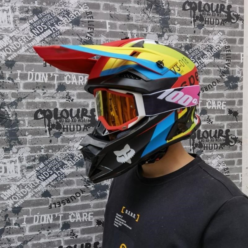 电动车机车拉力越野头盔山地车赛车速降全盔男Z女四季夏季