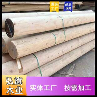 户外凉亭防腐碳化木工地建筑木方铁杉白松方木基建支模板实木条