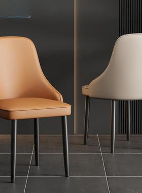 雾美意式极简餐椅现VRB代简约椅子奢轻小靠背椅户型家用店餐厅凳
