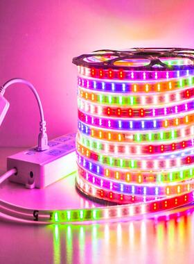 吊顶户外220彩灯七0彩WDZ带跑马外防三色条10V变色幻彩灯彩le全d