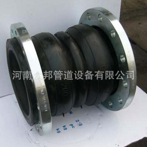 现货KST型双球体橡胶接头304法兰式可曲挠膨胀软连接厂家焊接式