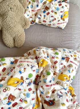 宿舍床三件件套小8FWss8K清新水洗棉四套居儿童件四套类家风可爱