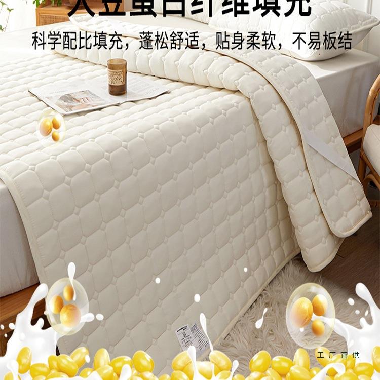 防水隔尿垫软垫家卧F98TMS8H室宿舍大豆夹棉床护垫防滑垫被子褥保
