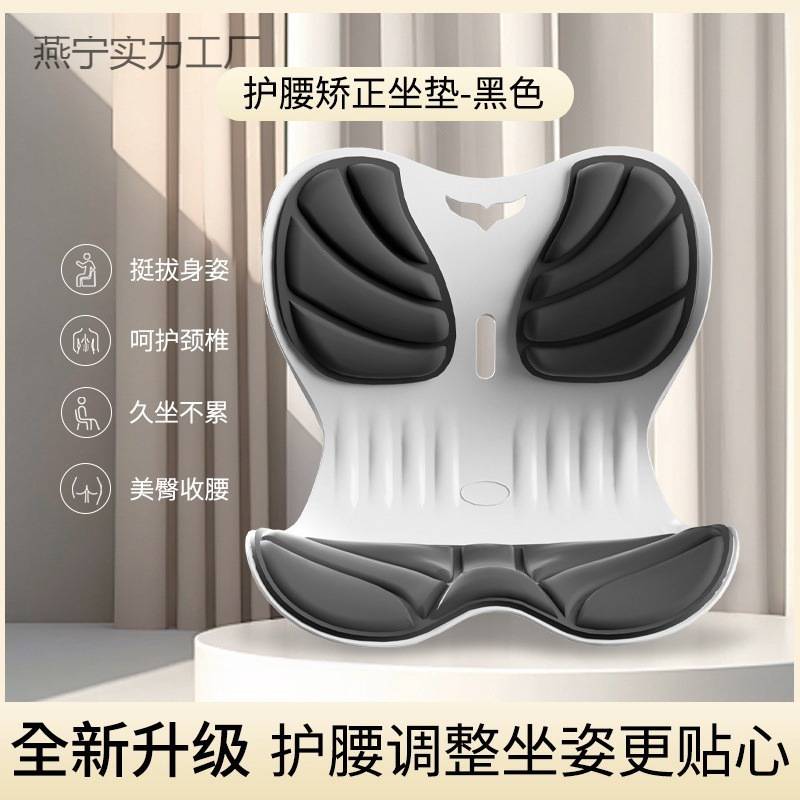 人体工学护腰坐垫坐姿椅矫正学习办公久坐不累舒缓学生久坐
