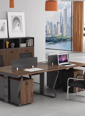 福州员ZXH-319公桌员工办位办公室家具组4人位卡座职简约现代电脑