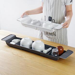 浴缸室置ABS物架伸缩置板浴浴桶上收物纳架子沥厨房水槽上方隔板