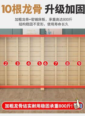 实4409木折床家用叠单人床1.2m租房儿童出双人床成人睡办午公室简
