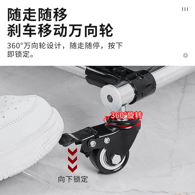 移动落地拖把新款移动架锈钢置物架放扫把墩布不架子台阳清工洁具