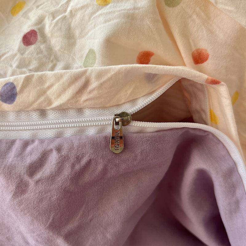 A件类床上4用品四生套原素纯棉全棉床单被套被罩床笠学宿舍三件套,床上用品,床品套件/四件套/多件套,淘宝优惠券,粉丝福利购,淘宝优惠卷