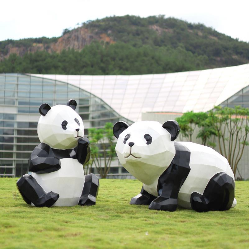 户几外熊何猫摆件林景区幼儿园公园卡通园熊猫装饰售楼tb-69627处