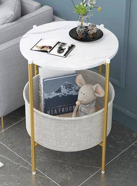 l小fn创意边几简约房间小桌床边简易床FVC头子柜客厅沙几发边圆形