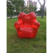 ?时户尚爱心充气沙发单人椅子儿单型成人摄外便携移动拍ZSI冲气小