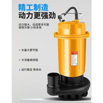 民安WQ泥排污泵家用小型农用无品牌/便携化粪池污水泵抽粪浆无堵