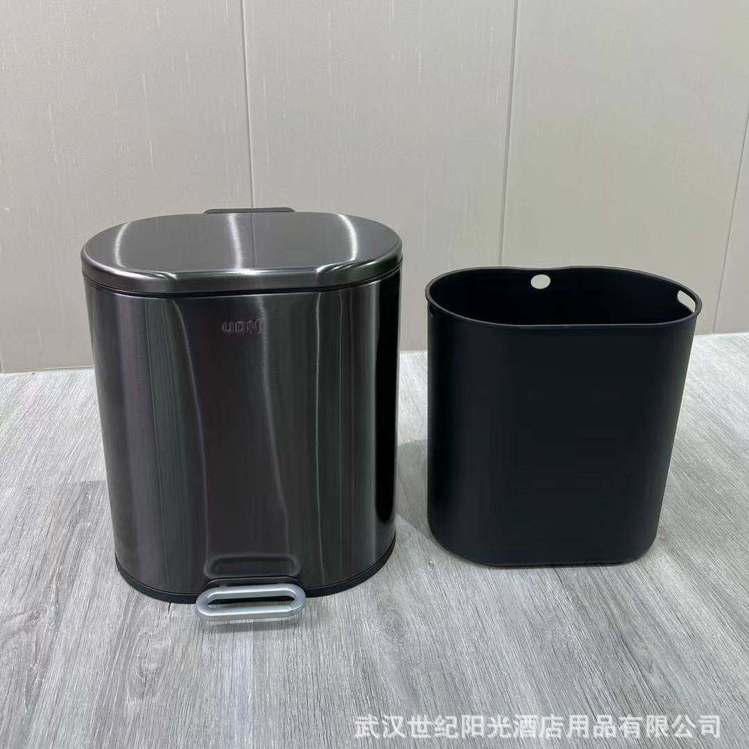 高品质颜值不锈钢脚踏脚踩垃圾桶卫生间厕所家用厨房客厅防水带盖