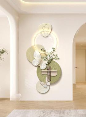 水植绿奶油风入户玄关装饰画创意走廊尽头壁灯画厅AL100187客培正