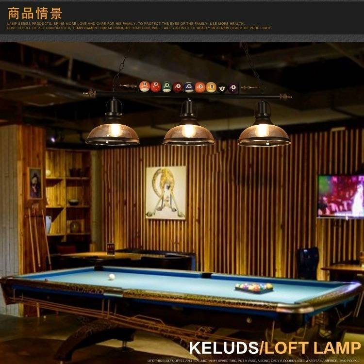 美式复古吊灯餐厅酒吧吧台服装店桌球店装饰创意个性台球怀旧灯具