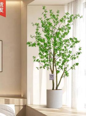 醉木mKTz7rPr仿绿生植客厅摆件落马地盆栽室内吊假花钟树