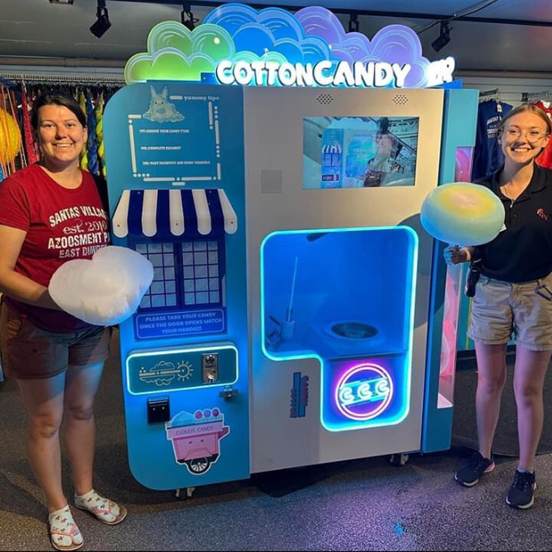 Outdoor Shopping Mall Cotton Candy Vending Machine