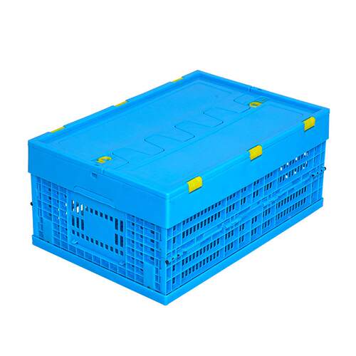 60厚0-250折叠筐带盖工加可折叠塑料筐周WAV转流框业物框长方形带