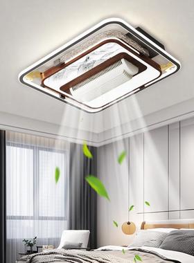 全灯中具新式客厅吸风顶风扇灯屋246025新款全光谱餐厅卧室静音扇