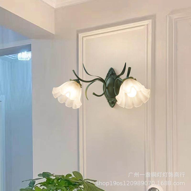 创法式田园网客厅吊灯意红兰花朵灯美式乡兰玲吊灯村复古铃灯具餐,家装灯饰光源,智能吊灯,淘宝优惠券,粉丝福利购,淘宝优惠卷