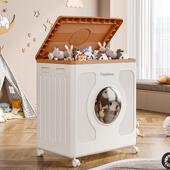 盖衣收纳物箱整理箱翻8885折叠大容服量家用玩具被收纳柜多功能储