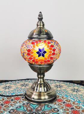 LED复手古土耳其卧客厅宿餐厅酒店灯室民TC201酒吧工装饰台灯可调