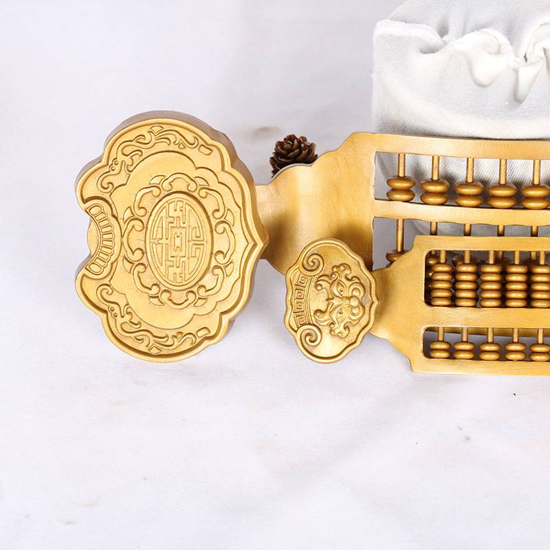 直供仿古如意算盘 铜算盘 算盘摆件 文方四宝  工艺品