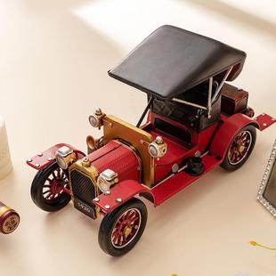 复古怀旧老爷车美创式老汽车铁模型意摆件皮式家居客厅酒2rwMKNeP