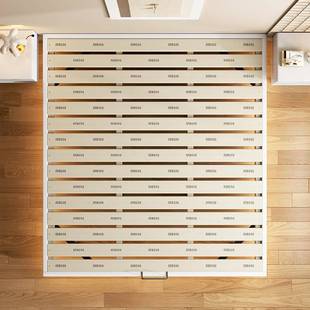 现代简床约小型家户用B04无床头实木床榻全榻米床酒店民宿架实木