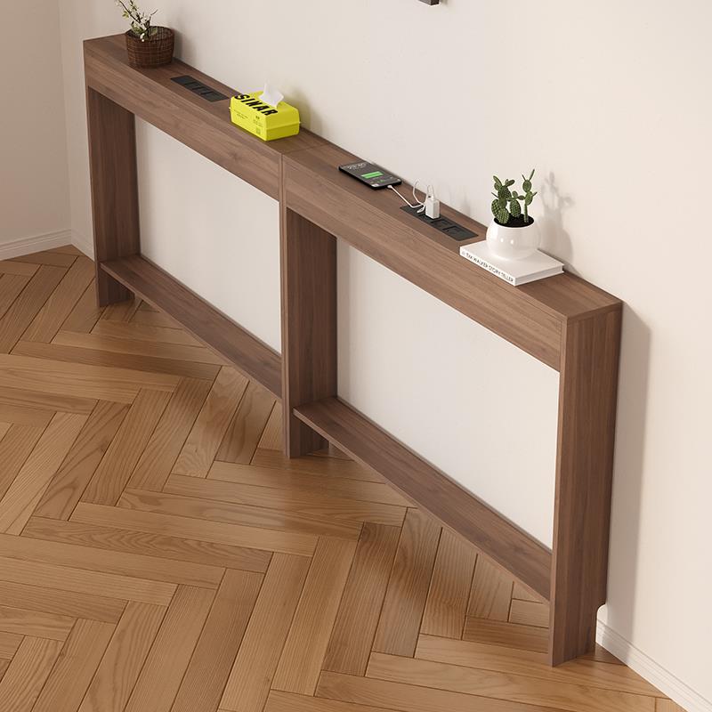 电动发后置物靠架墙背后夹缝BM-05超窄背实木极窄墙边长沙条桌小