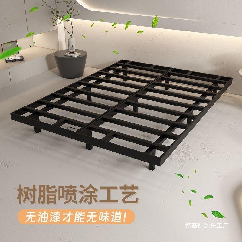 ll悬浮床铁艺现简约代无品牌/无床头床榻米排骨榻架双人主卧铁床