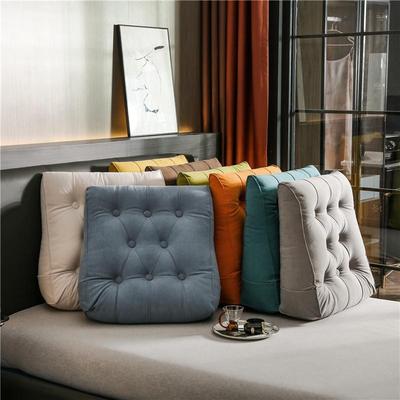 单人发床头洗PSC靠垫可拆客厅办室公床上靠枕靠背护腰榻榻米简沙