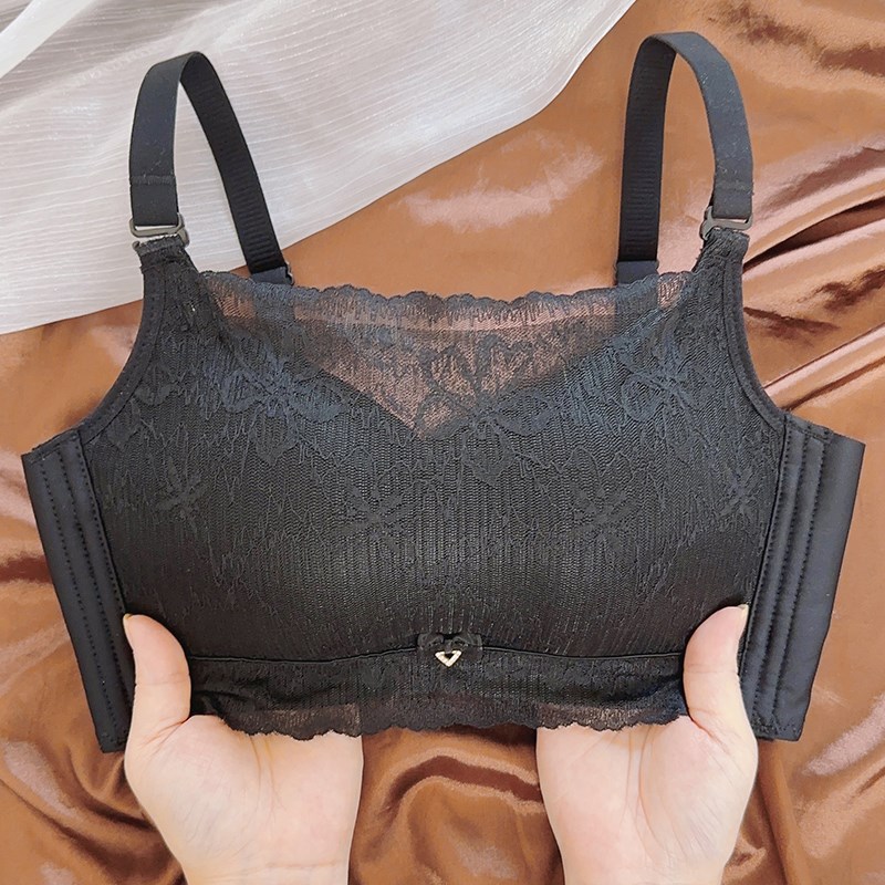 2024新款抹胸防走光内衣女聚拢小胸平胸专用文胸加厚8cm超厚显大