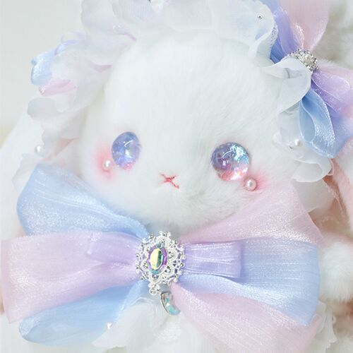 熊兽星球 梦境水桶兔包 Lolita手作兔包抽绳斜跨T可双肩大容量可
