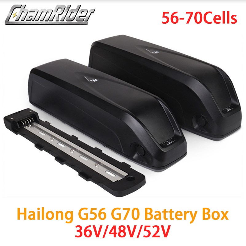 锂电池壳36V48V52V电动助力自行车18650电池盒G56 G70