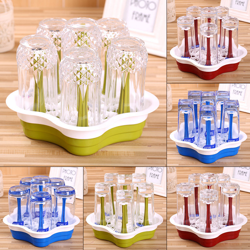 家用玻璃水杯套装透明耐热泡茶杯子喝水杯口杯办公室茶杯带杯架,餐饮具,玻璃杯,淘宝优惠券,粉丝福利购,淘宝优惠卷