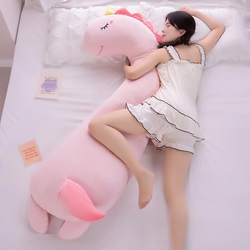 可爱大恐龙抱枕女生睡觉专用长条夹腿毛绒玩具床上大人拆洗布娃娃