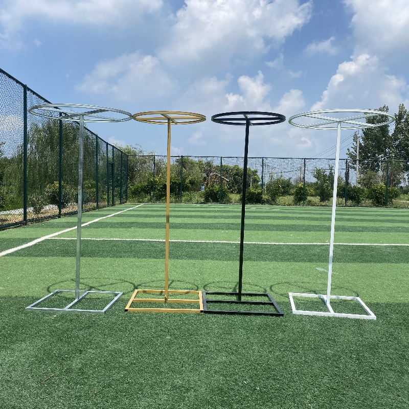 婚庆道具圆形铁艺l花环路引线帘圆环吊环架子伸缩舞台装饰简约现