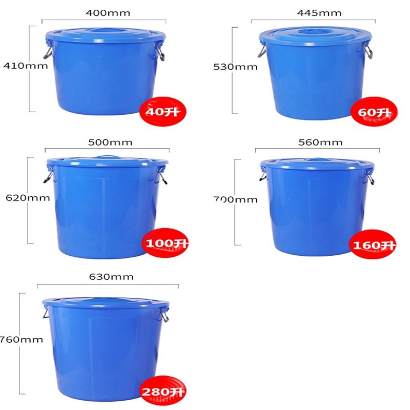 大垃圾桶大号环卫大容量厨t房户外无盖圆形特大码商用物业家用塑