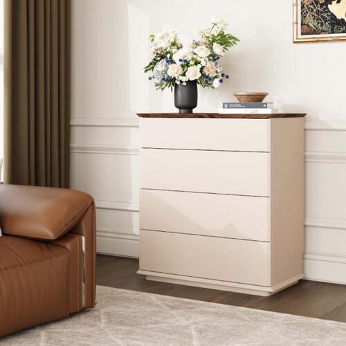 法式五斗柜储物柜卧室床尾柜奶油风斗柜客厅靠墙收纳柜六斗抽屉柜